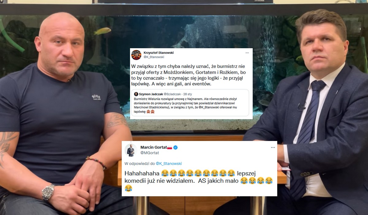 Burmistrz Wielunia chce teraz, żeby Stanowski przyjechał z Gortatem i Możdżonkiem, bo gala z Najmanem została odwołana