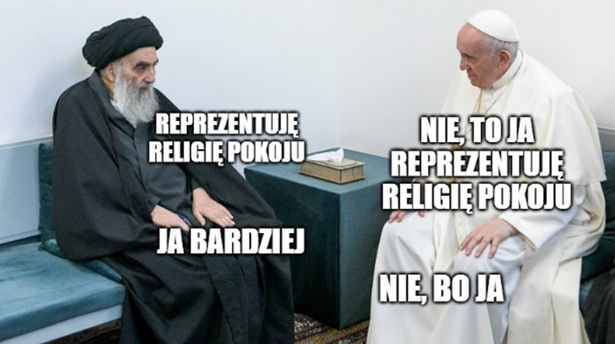 Papież z ajatollahem długo rozmawiali i ustalili, że pokój jest dobry i ustanowiono Dzień Tolerancji i Koegzystencji