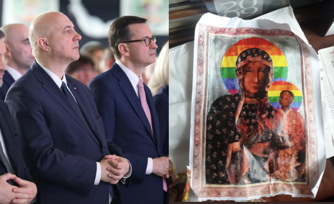 Brudziński o tęczowej Matce Boskiej: profanacja, kulturowe barbarzyństwo