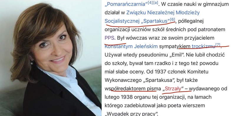 Paczuska: Baczyński nie był socjalistą. Twitter: był 