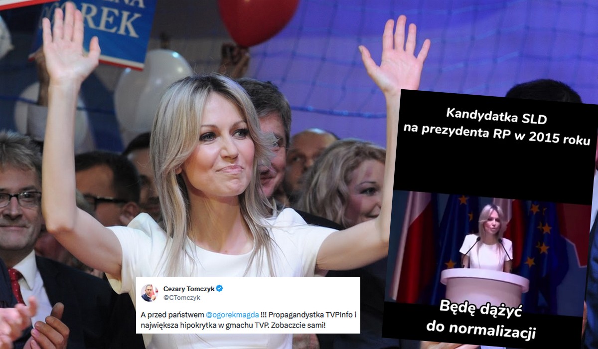 PO zrobiła film pokazujący, jak chętnie zmieniała poglądy Magdalena Ogórek, jedna z twarzy TVP