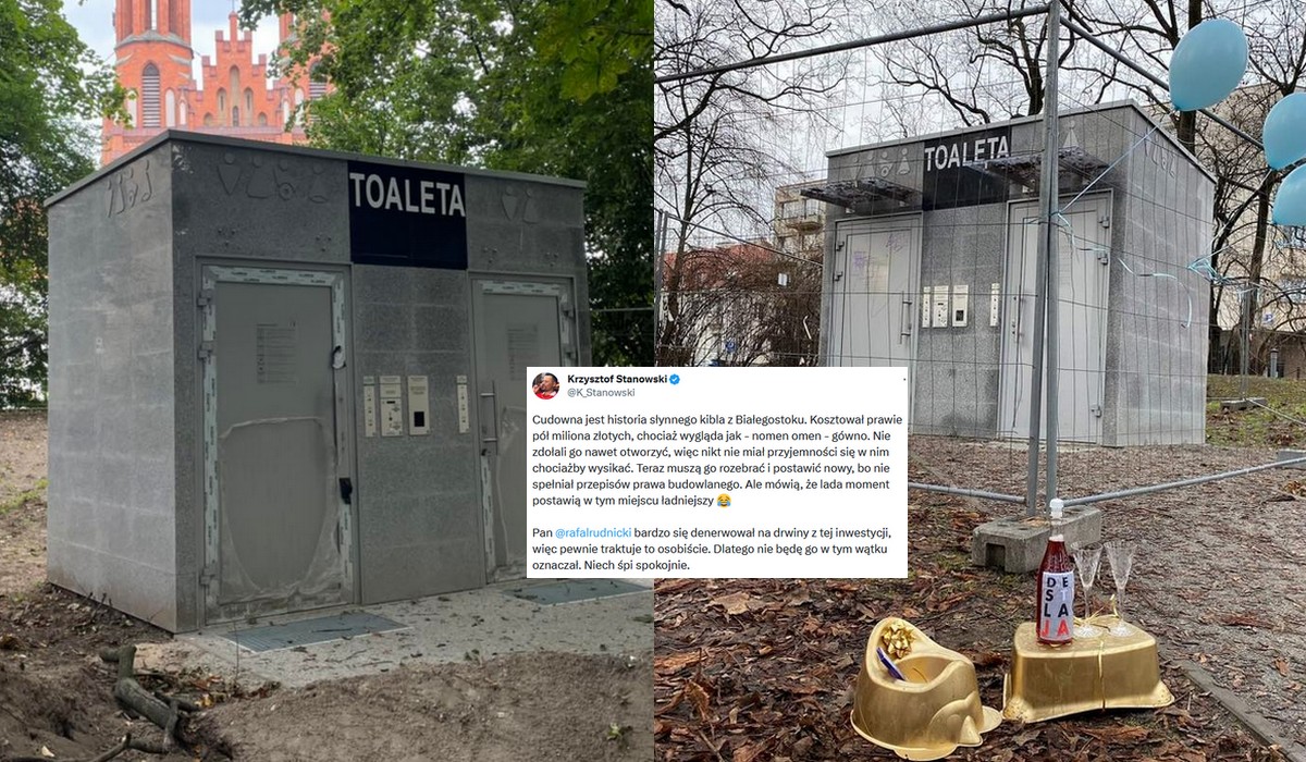 Białystok: słynny nieczynny kibel może i był drogi, a teraz jest jeszcze do rozbiórki