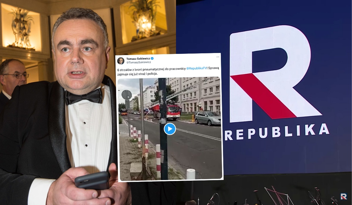 Ujęto sprawcę, który strzelał plastikową amunicją do pracownicy TV Republika