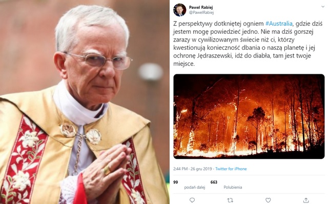 Rabiej do Jędraszewskiego: idź do diabła, tam jest twoje miejsce