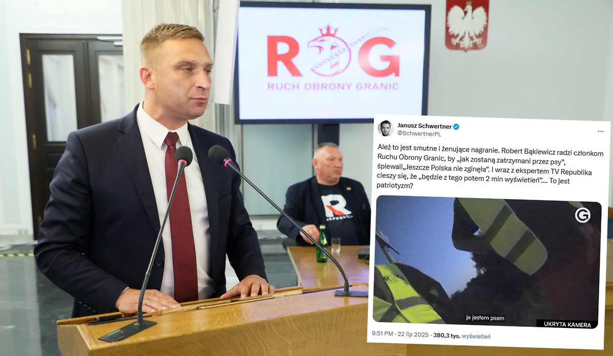 Wyciekło nagranie jak Bąkiewicz tłumaczy samozwańczym obrońcom granic, co robić "w razie zatrzymania przez psy"