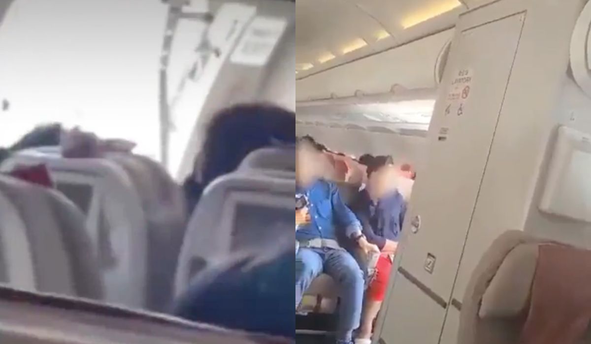 Korea Płd: facet otworzył drzwi samolotu podczas lotu, bo zrobiło mu się duszno