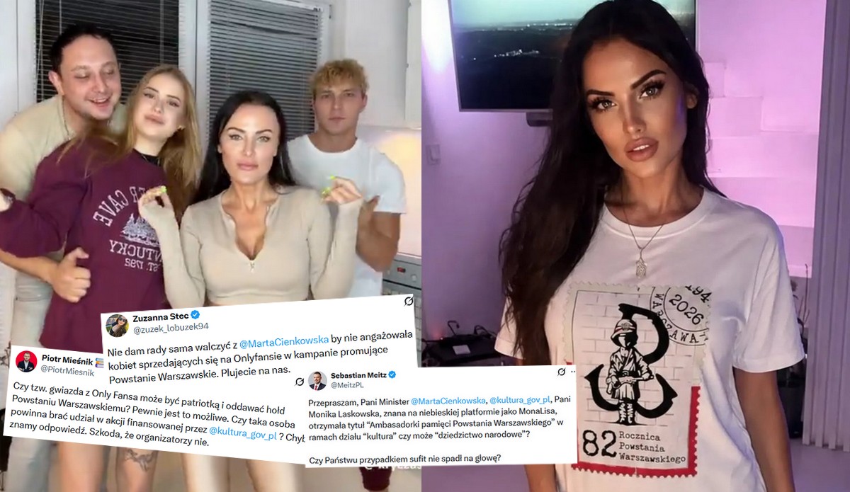 Patoinfluencerka z OnlyFans została ambasadorką pamięci o Powstaniu Warszawskim i nie wszystkim się to podoba