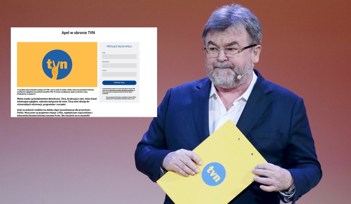 TVN uruchomił stronę z apelem w obronie przed "lex TVN"