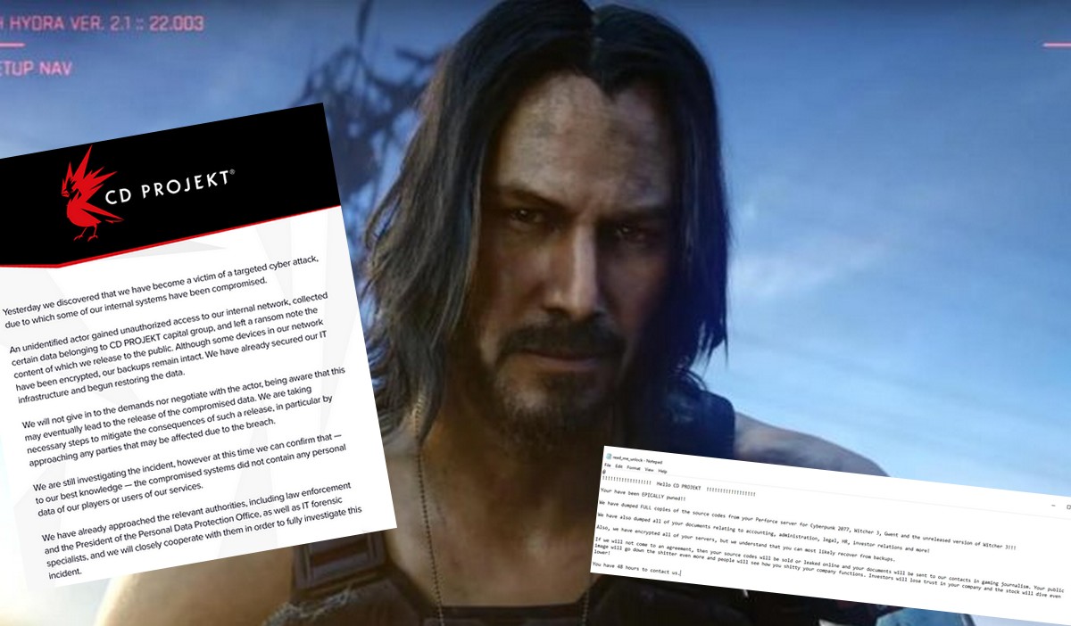 CD Projekt Red zhakowany. Hakerzy grożą sprzedażą albo ujawnieniem skradzionych kodów źródłowych