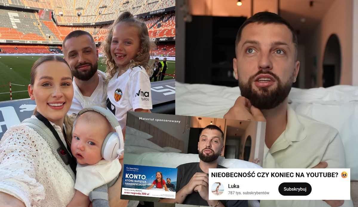 Luka we vlogu próbował wyjaśnić, że wcale nie nagrywa z Andziaks tylko dla reklam, ale nawet tam zamieścił lokowanie banku