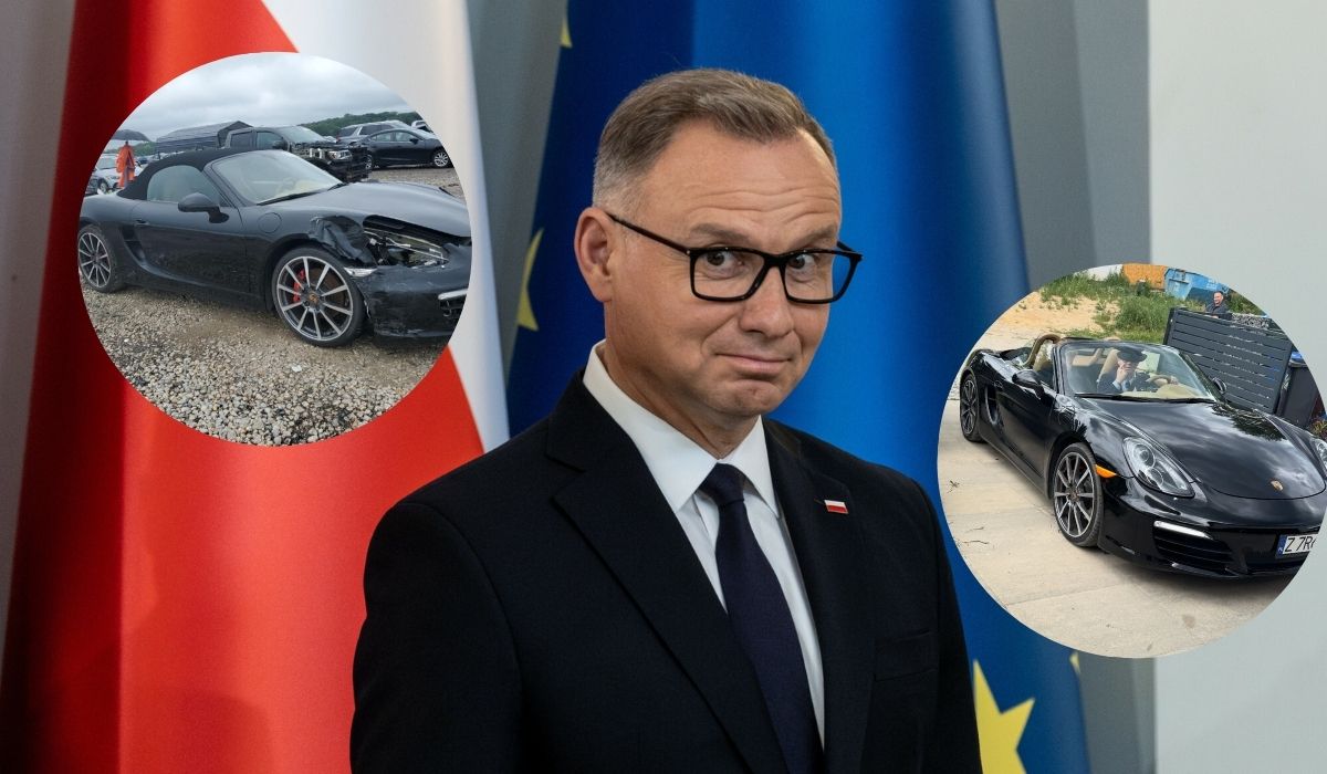 Fakt: Andrzej Duda kupił "klepane" Porsche z USA