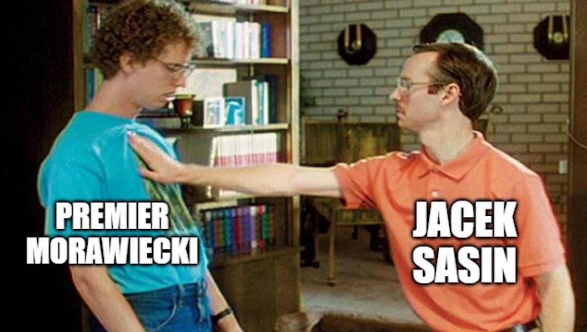 Minister Sasin z PiS krytykuje Nowy Ład, flagowy projekt PiS, który reklamuje premier Morawiecki, też z PiS