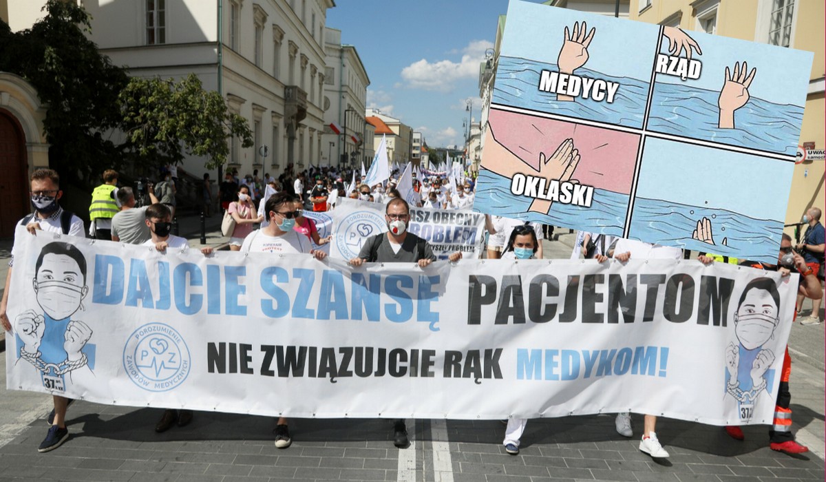 Negocjacje medyków z rządem zostały zerwane po 15 minutach ¯\_(ツ)_/¯