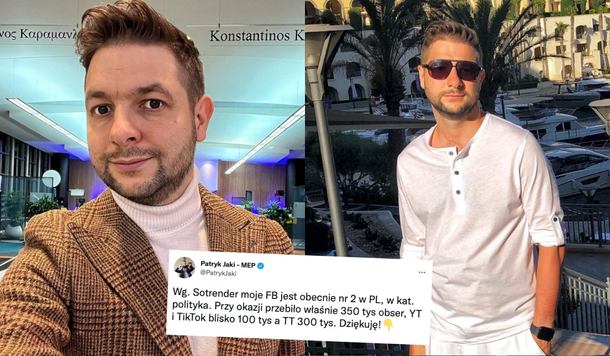 Patryk Jaki chwali się, że jest najmocniejszy w mediach społecznościowych zaraz po Soku z Buraka