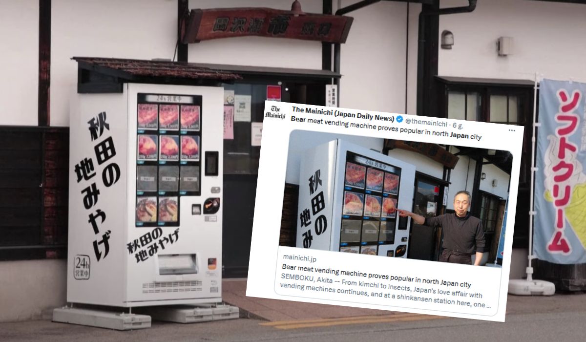 Japonia: automat z mięsem niedźwiedzia okazał się zaskakującym sukcesem