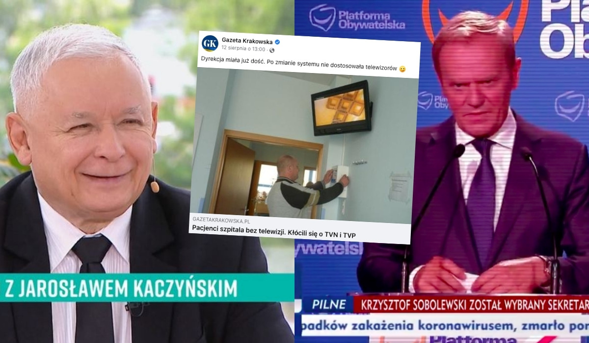 Wadowice: pacjenci w szpitalu tak kłócili się o to, czy włączyć TVP czy TVN, że dyrekcja ograniczyła telewizję