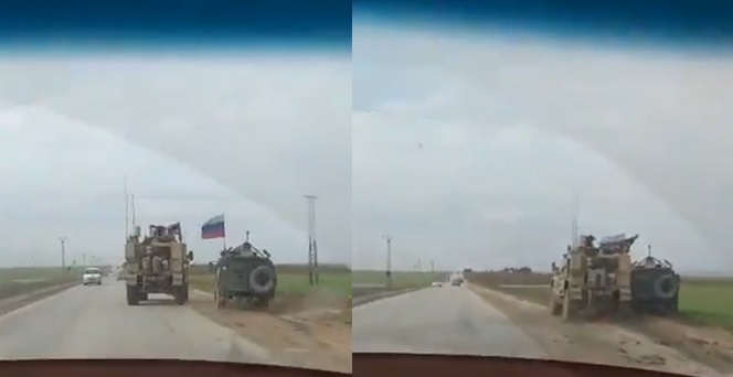 Syria: Amerykanie zepchnęli do rowu rosyjski wóz bojowy, który próbował ich wyprzedzić