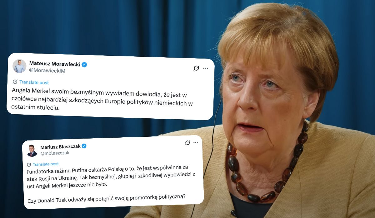 Angela Merkel krytykowana za obwinianie Polski za wojnę w Ukrainie