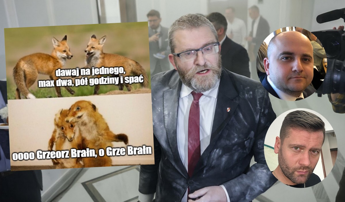 Ktoś zrobił imprezę w hotelu sejmowym i darł japę, śpiewając: "o Grzegorz Braun" na melodię Myslovitz