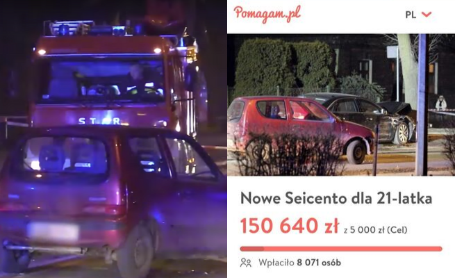 Zebrał 150 tysięcy na seicento dla Sebastiana K., ale oddał je żonie. Prokuratura umorzyła śledztwo