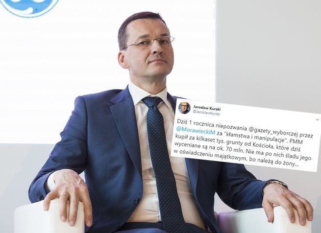 Kurski (ale ten z Wyborczej), przypomina, że premier wciąż ich nie pozwał za oskarżenia