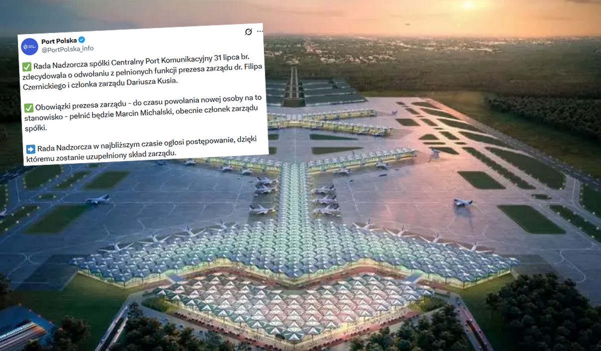Prezes i wiceprezes Centralnego Portu Komunikacyjnego nagle wylecieli z pracy