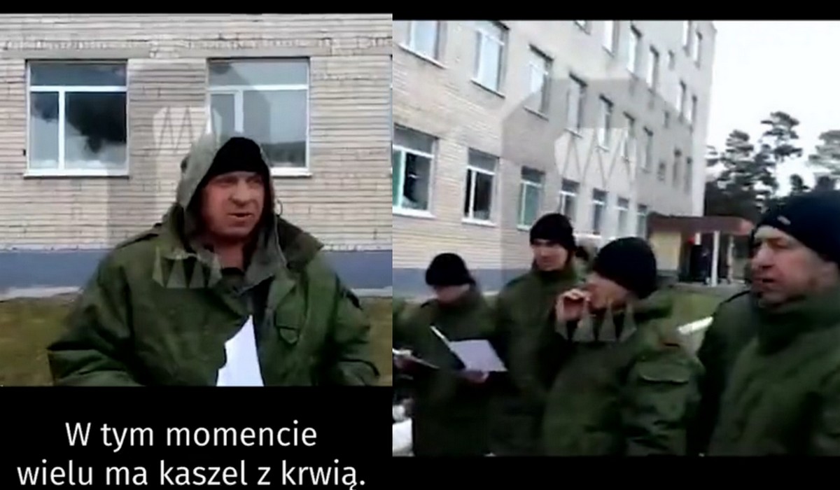 Zmobilizowani Rosjanie skarżą się na trudne warunki, w których przebywają i że się pochorowali