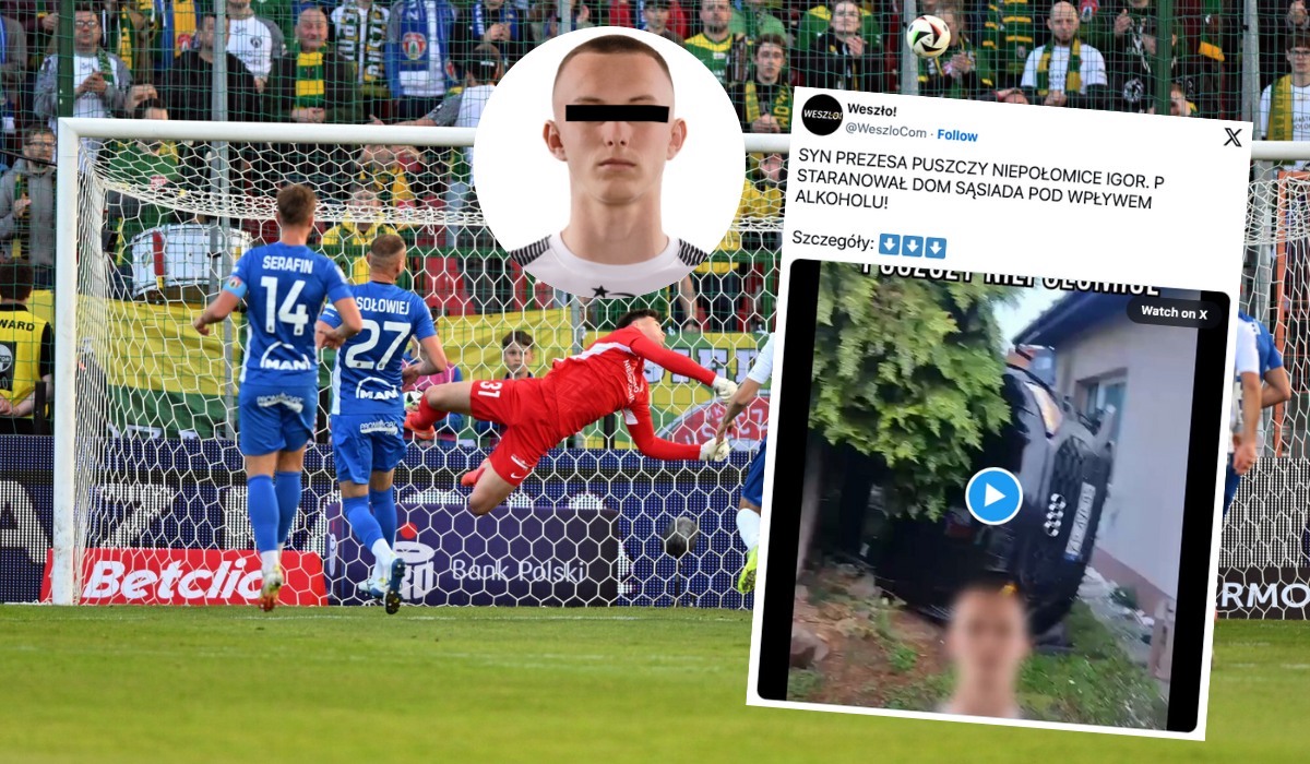 16-letni syn prezesa Puszczy Niepołomice wziął luksusowe Audi rodziców i rozbił je na czyimś podwórku, był pod wpływem alkoholu