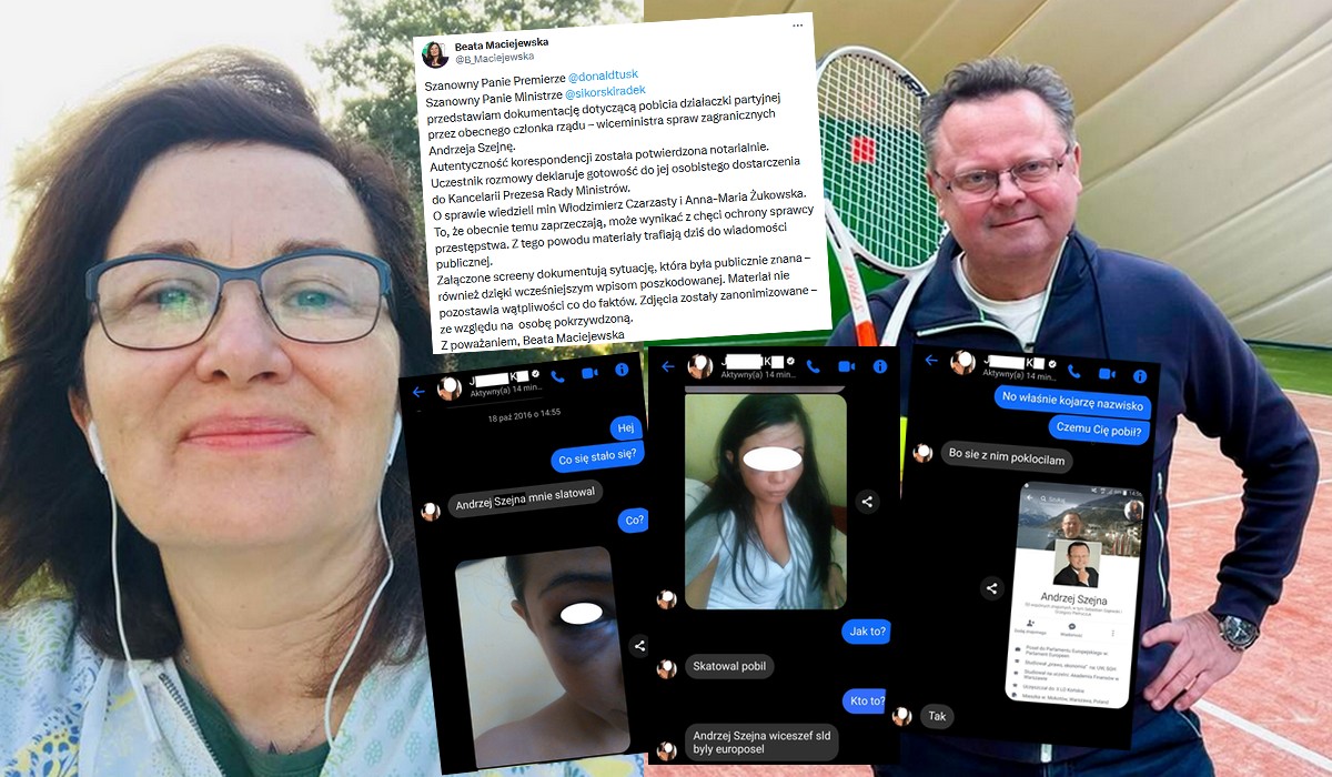 Była posłanka Lewicy pokazała screeny mające być dowodem, że Andrzej Szejna pobił działaczkę, a góra partii wszystko kryła