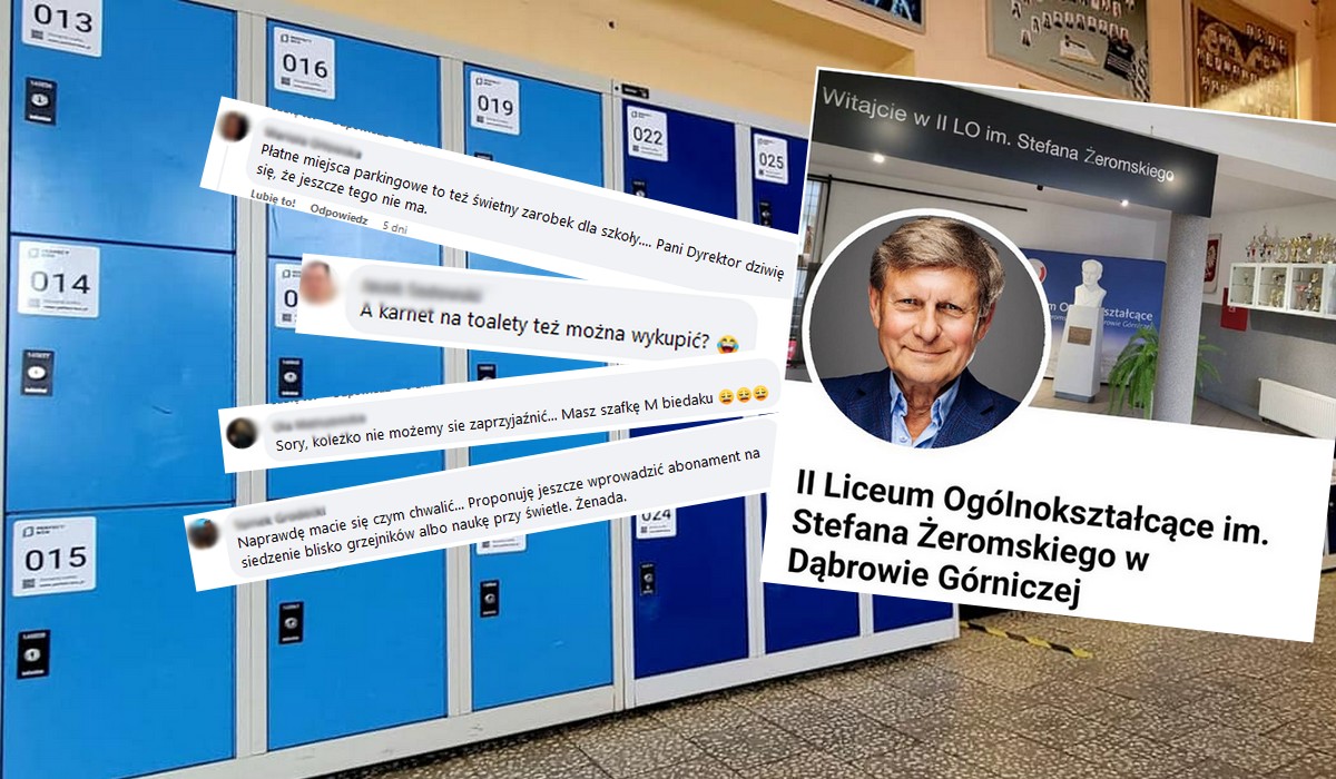 Dąbrowa Górnicza: dyrekcja wprowadza płatne szafki w szkole, licealiści w odpowiedzi szkalują kapitalizm
