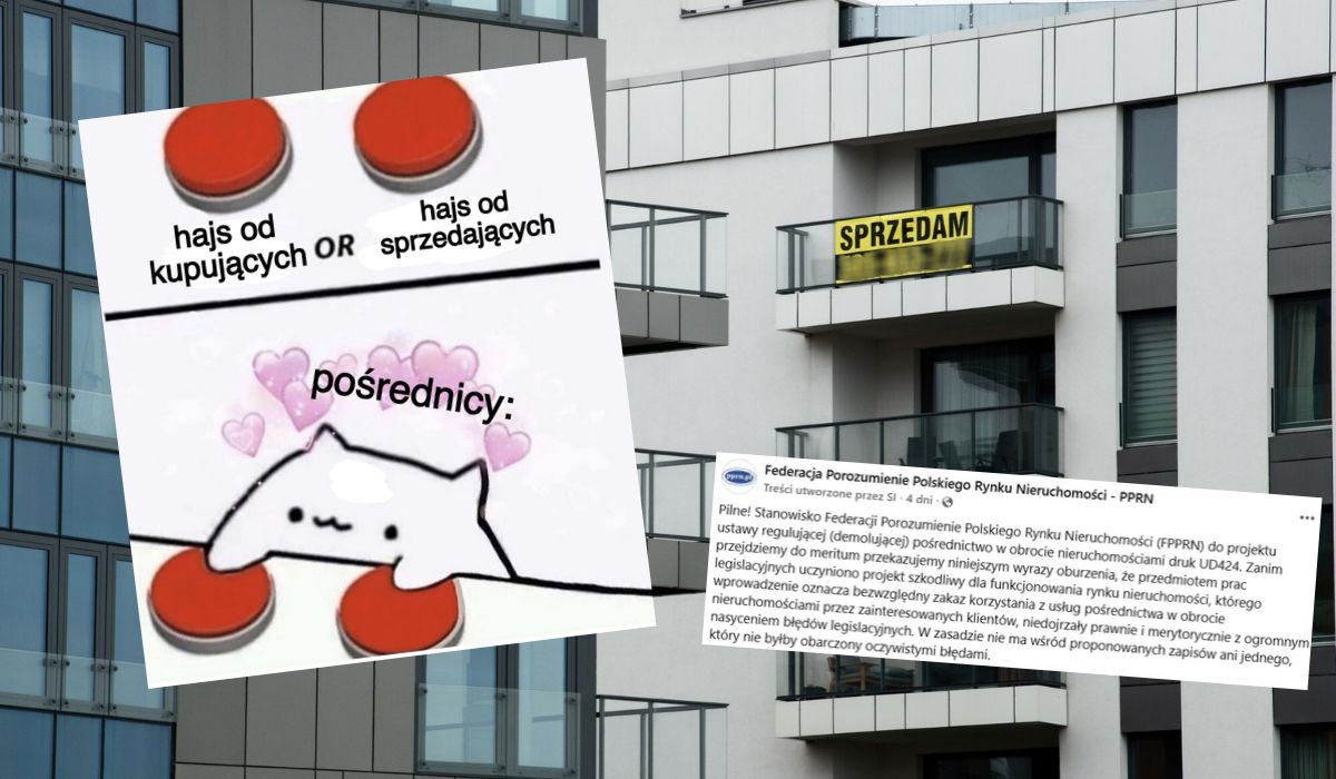 Pośrednicy nieruchomości wstrząśnięci projektem ustawy, zakazującym zarabiania po obu stronach umowy