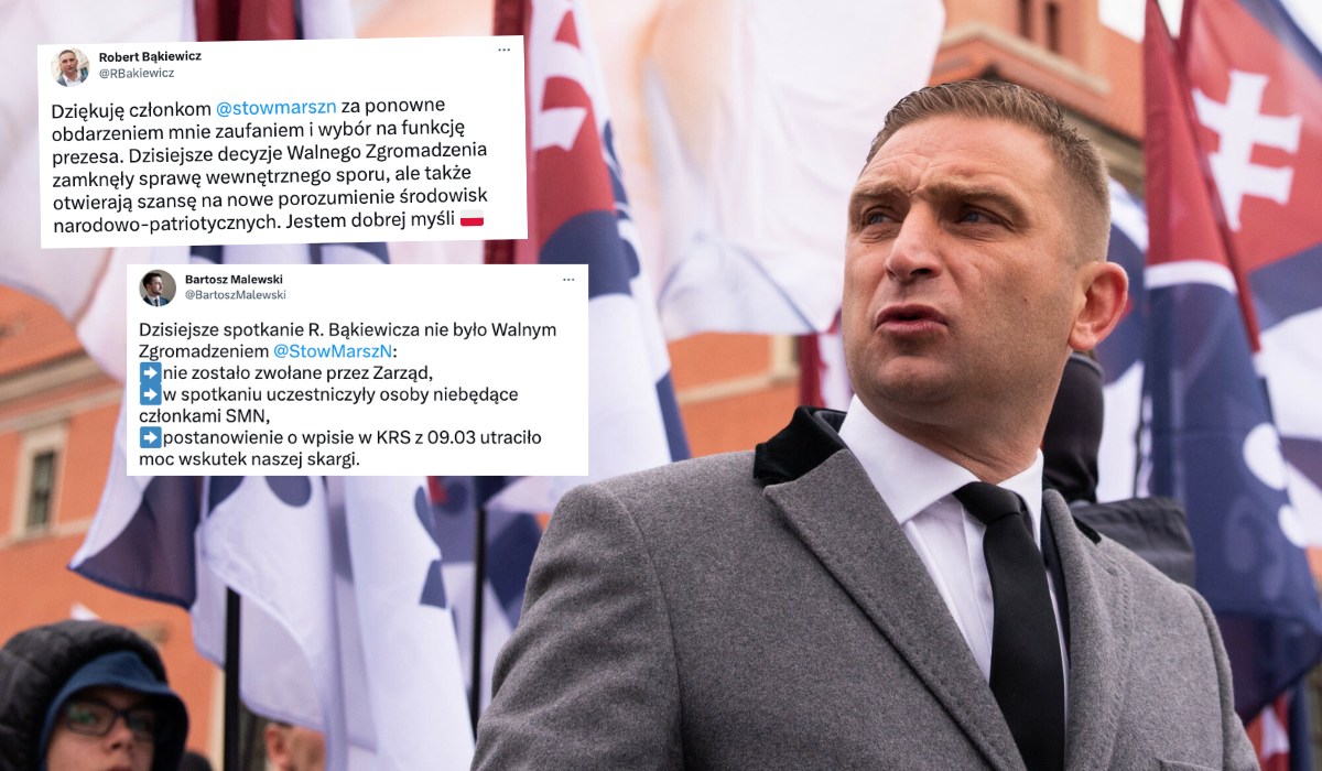 Bąkiewicz po ciężkiej walce ponownie zasiadł na tronie Marszu Niepodległości, lecz jego przeciwnicy zapowiadają, że to nie koniec