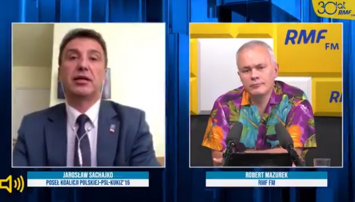 Poseł Sachajko z Kukiz'15 mówi, że trzeba wejść w koalicję z PiS, żeby "zmieniać rzeczywistość"