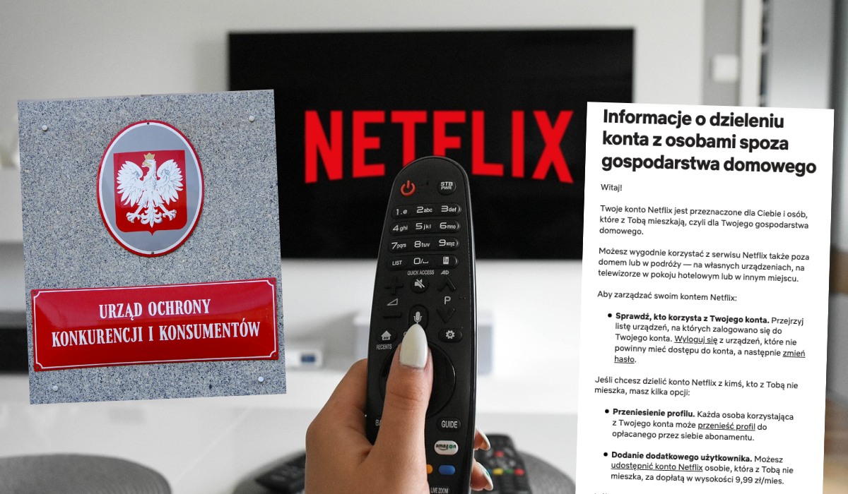 Do UOKiK wpływają pierwsze skargi na zakaz współdzielenia kont na Netfliksie, urząd "analizuje" sprawę