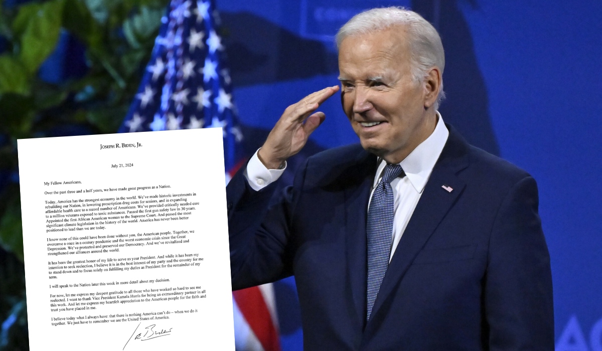 Joe Biden wycofuje się z wyścigu o reelekcję, ogłasza swoje poparcie dla Kamali Harris