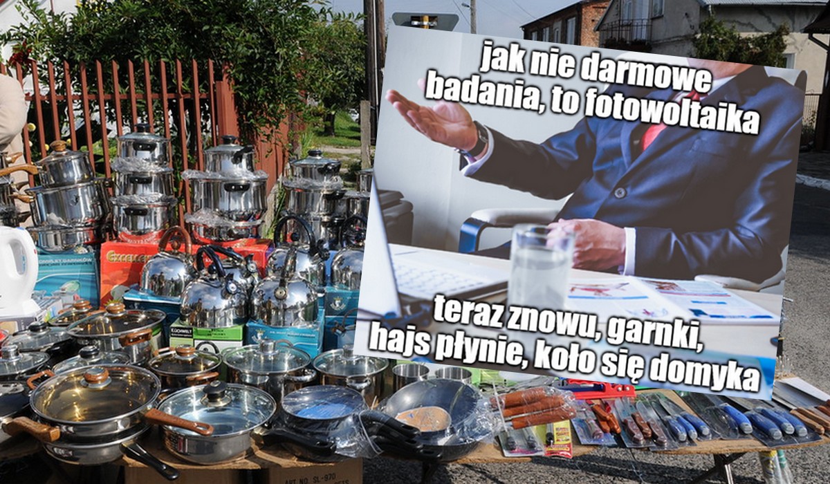 Aktywiści wybrali się na pokaz garnków dla seniorów, żeby uratować ich przed pochopnymi i kosztownymi decyzjami