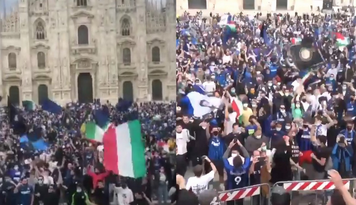 Włochy: 30 tys. kibiców świętowało mistrzostwo Interu. Sytuacja wyrwała się spod kontroli