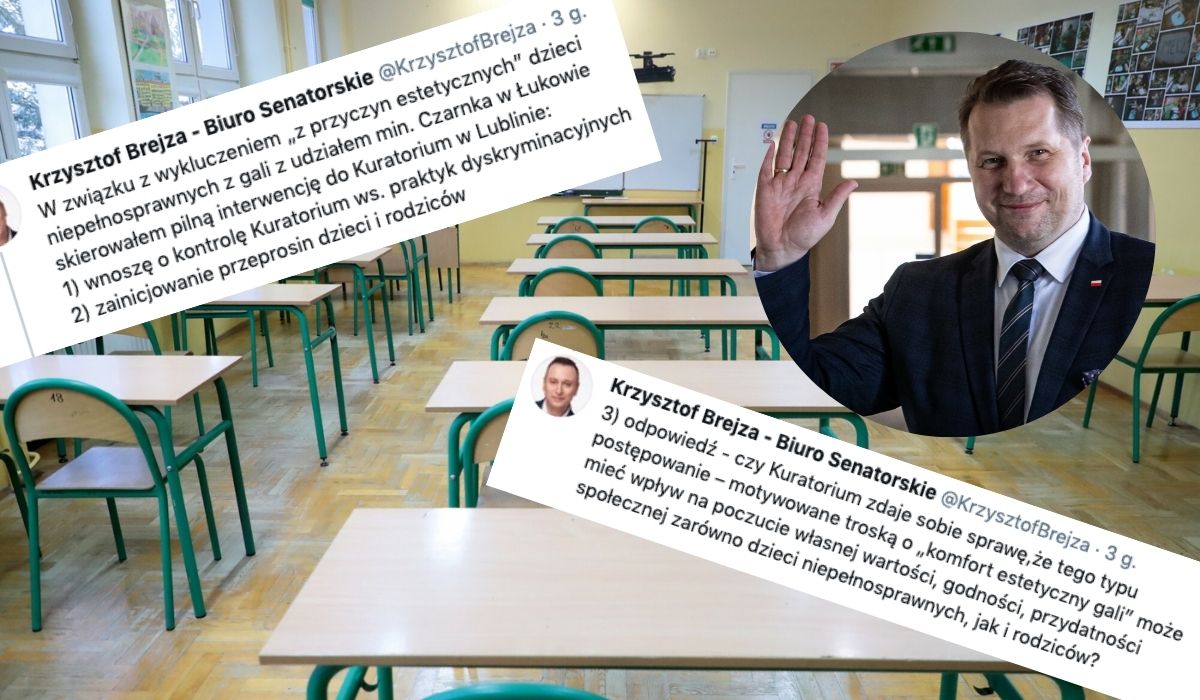 Łuków: minister odwiedzał szkołę, więc dzieci z niepełnosprawnościami i młodsze zostały odesłane do domu