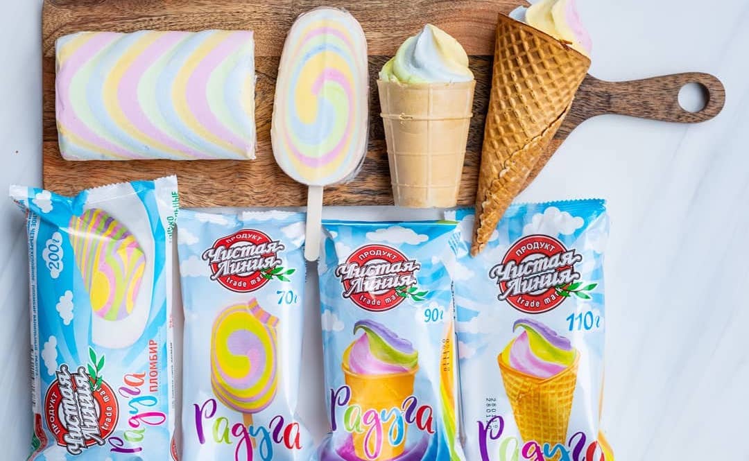 Rosja: producent lodów z tęczą na opakowaniu oskarżony o promocję LGBT, no bo po co ta tęcza
