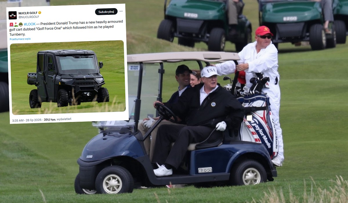Secret Service zainwestowało w opancerzony wózek golfowy dla Trumpa