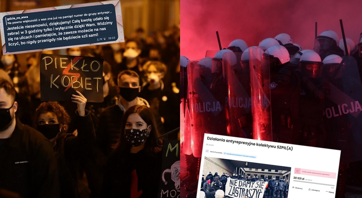 Grupa antyrepresyjna SZPIL(A) zebrała na swoją działalność 20 tysięcy w 3 godziny