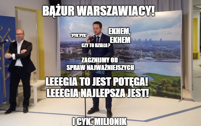 Rafał Trzaskowski daje 87 zł podwyżki nauczycielom i obiecuje 1 mln złotych dla Legii Warszawa