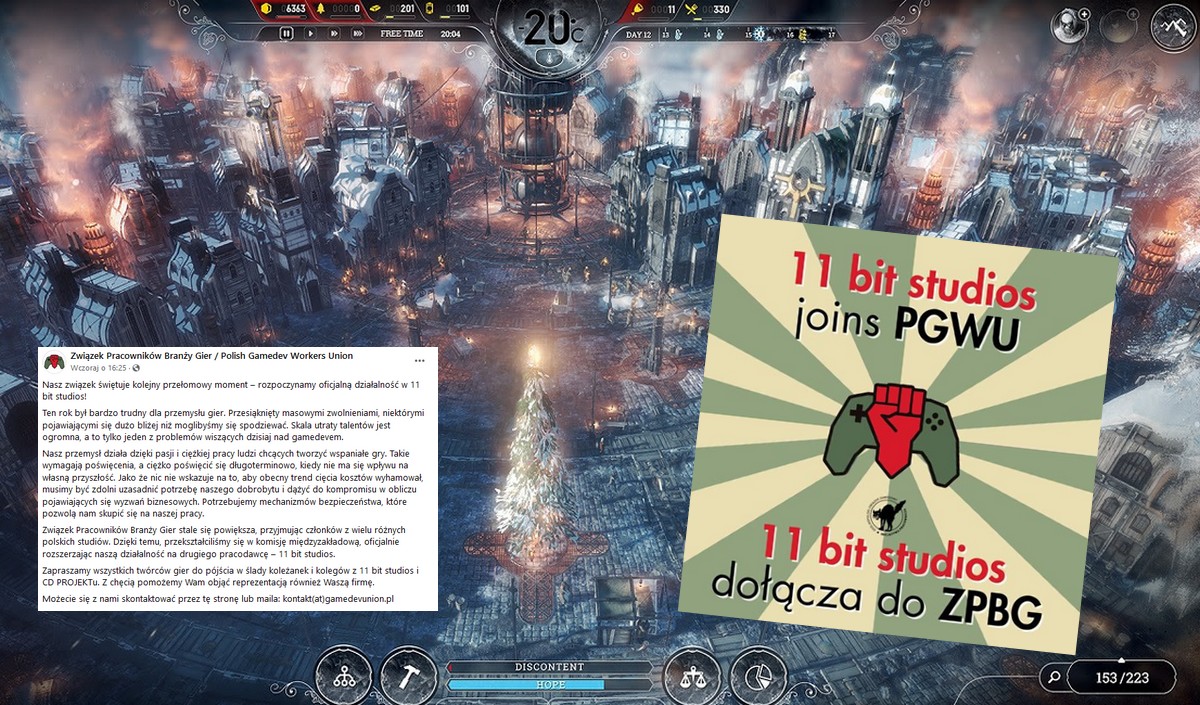 W 11 bit studios powstał związek zawodowy, drugi po CD Projekt w polskim gamedevie