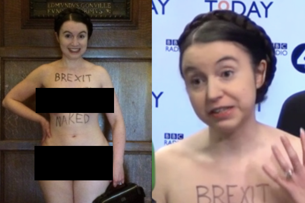 Brytyjska ekonomistka rozebrała się podczas wywiadu. "Brexit zostawia Brytanię nagą"