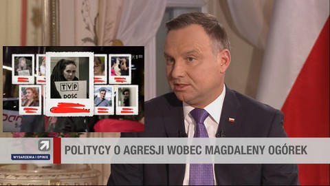 Duda o pokazaniu przez TVP nazwisk demonstrujących: To mnie zdziwiło