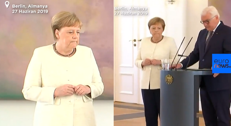 Angela Merkel znowu nie mogła opanować drgawek, drugi raz w ciągu kilku dni