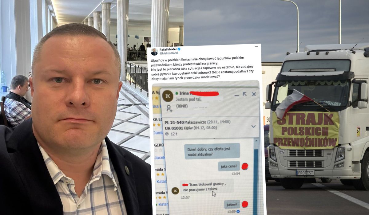 Polityk Konfederacji zaskoczony: Ukraińcy nie chcą pracować z przewoźnikami, którzy blokowali granicę