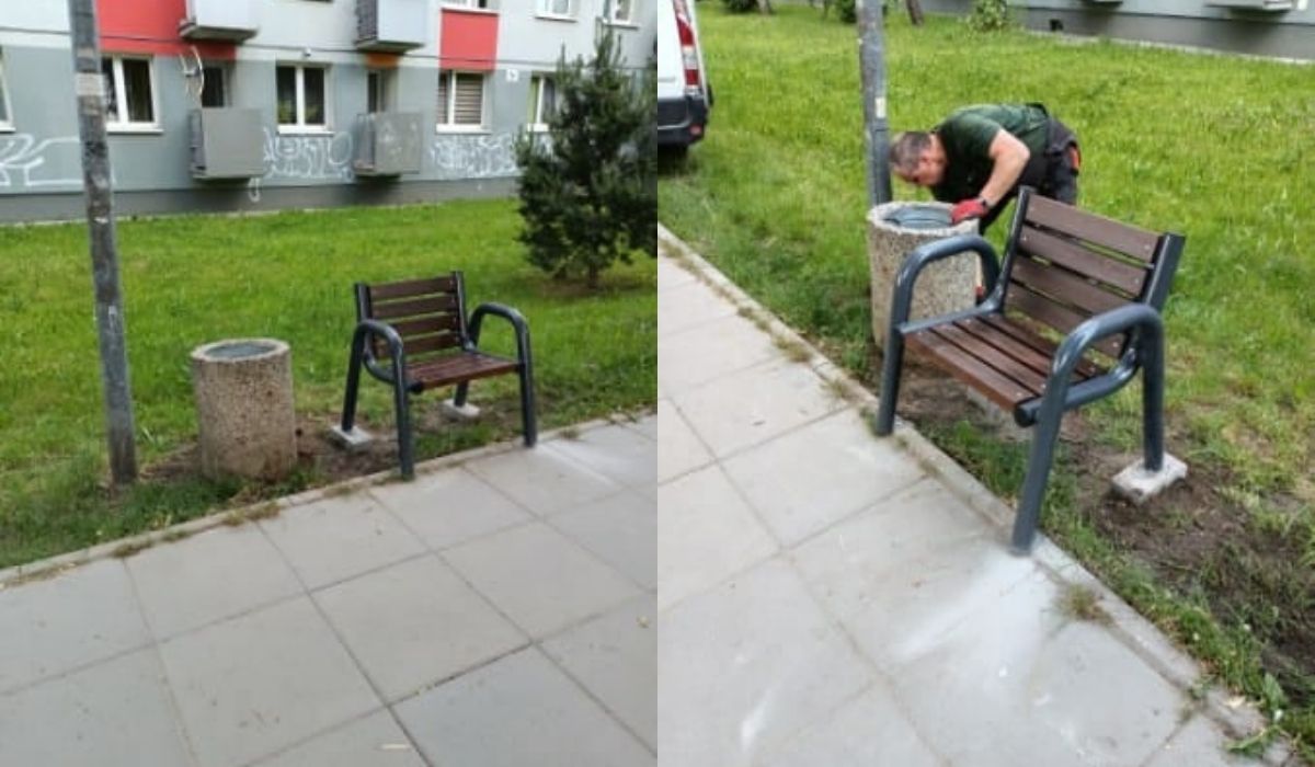 Częstochowa chwali się ławkami, na których nie da się usiąść we dwoje