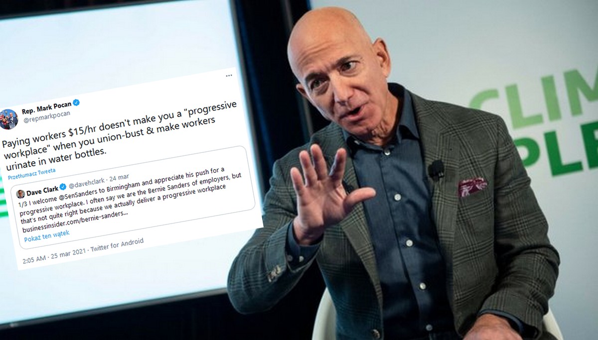 Amazon przyznaje się, że jego pracownicy muszą oddawać mocz do butelek po wodzie