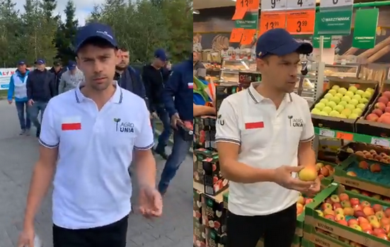 Rolnicy z AgroUnii podmienili jabłka w Biedronce na polskie